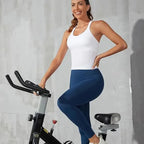 Ribbed Racerback Crop Tank with Built-In Bra