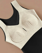 Sheer Mesh V-Neck Tank with Built-In Bra