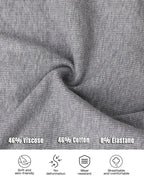 Notch Neck Ribbed Long-Sleeve with Built-In Bra