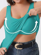 Plus Size Sculpt Tank with Built-In Bra