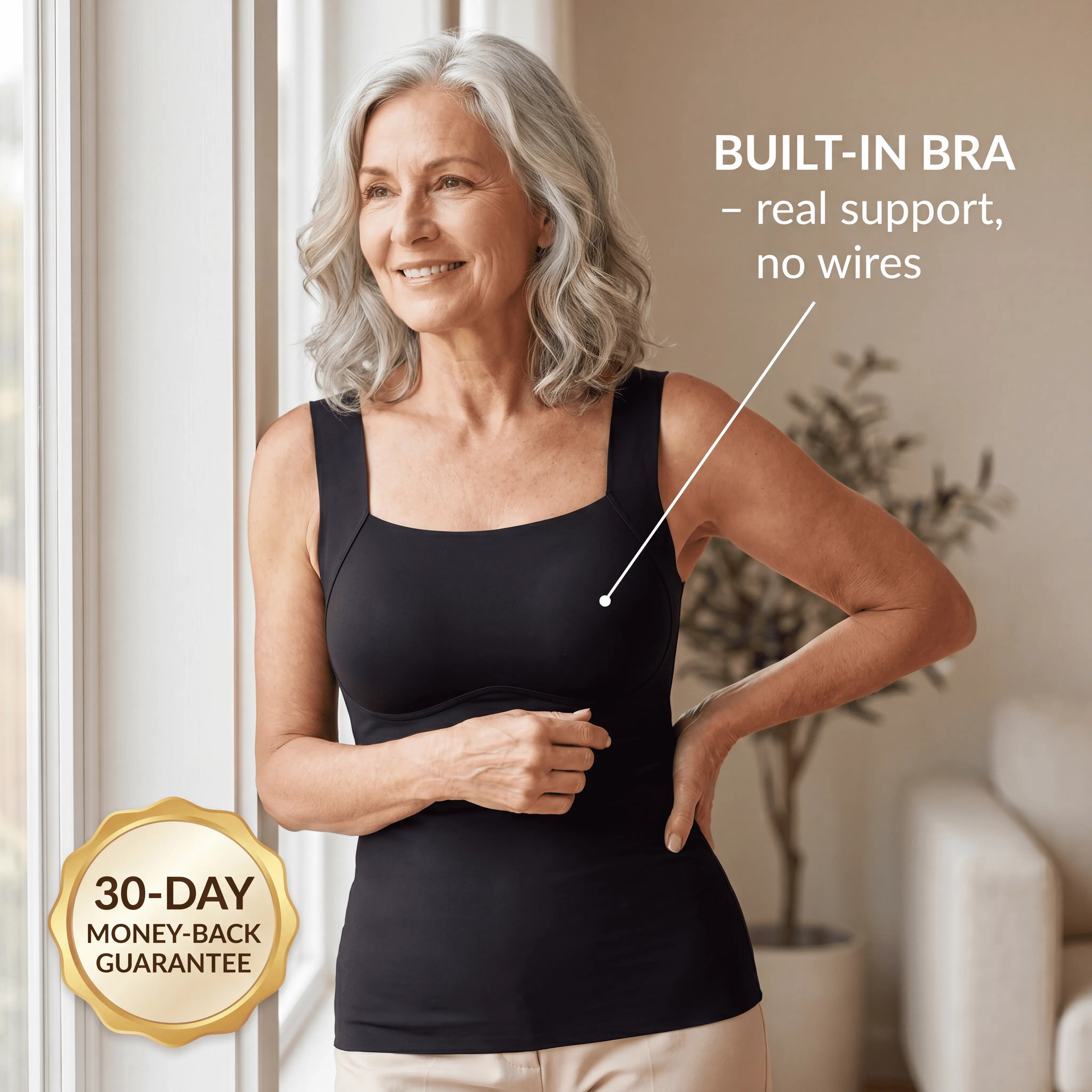 Lerato summet™ Sculpt Tank with Built-In Bra