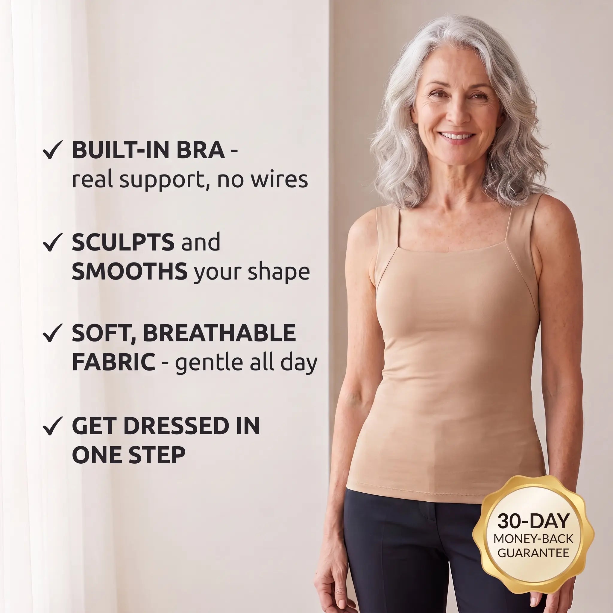 Lerato summet™ Sculpt Tank with Built-In Bra